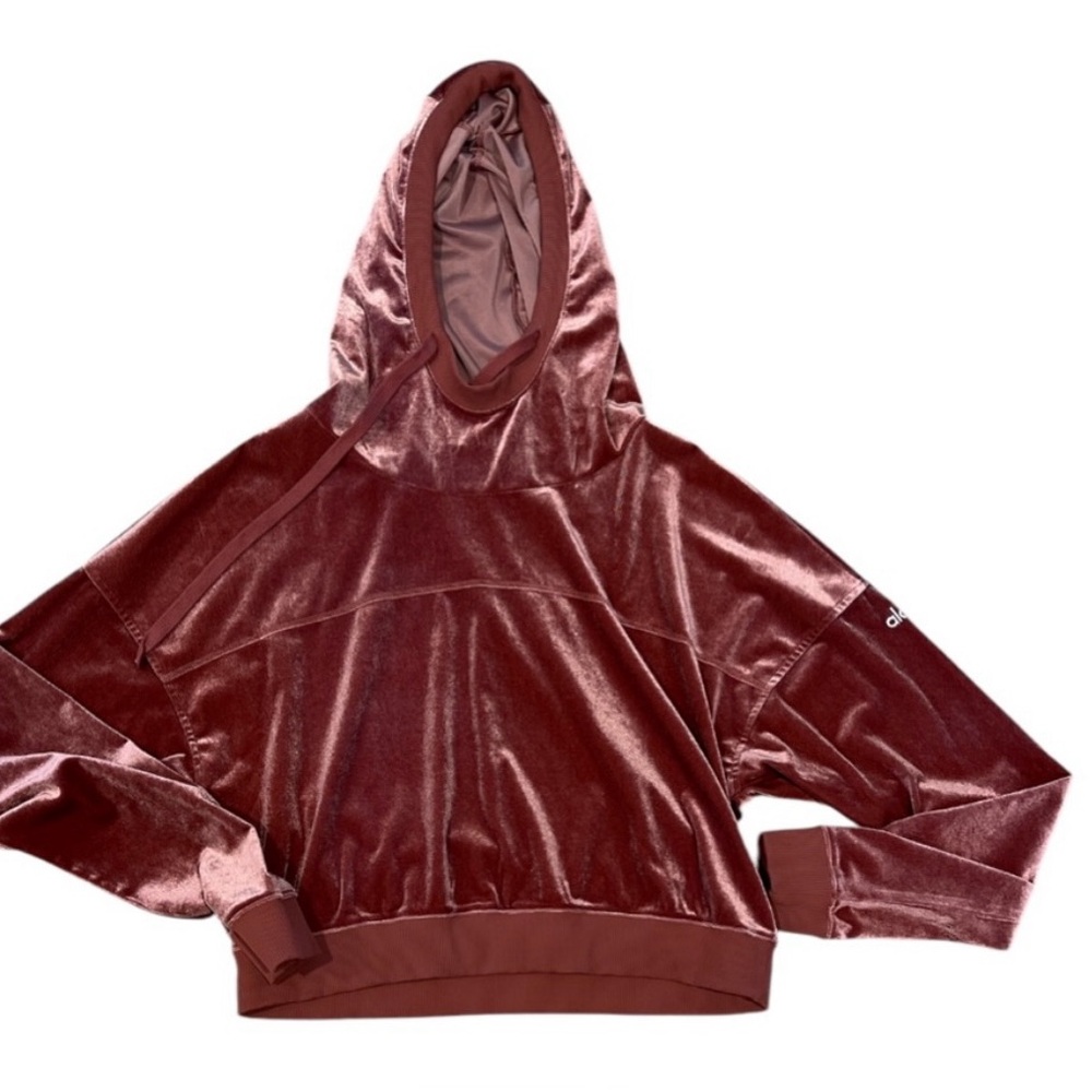 ALO Yoga Velvet Hoodie in Dusty Rose